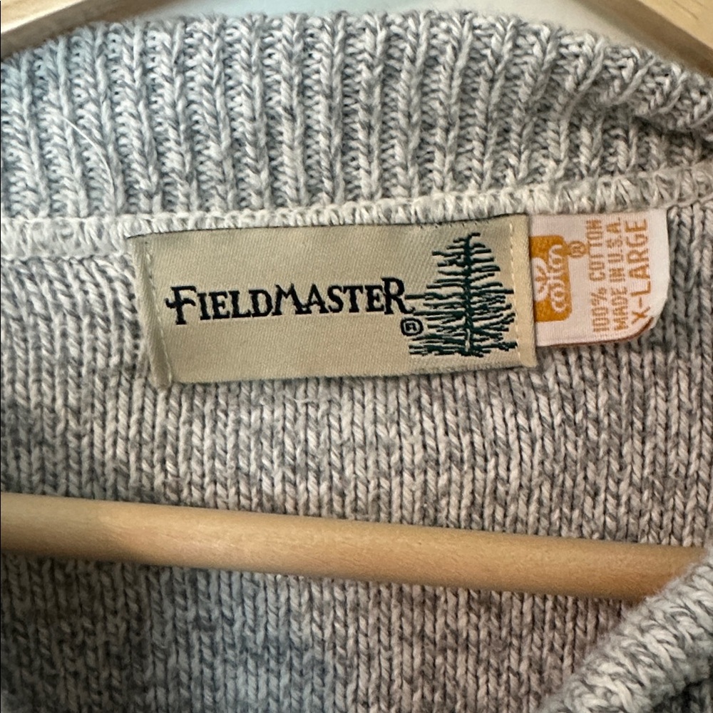 100% Cotton Fieldmaster Henley Sweater - Picture 3 of 8